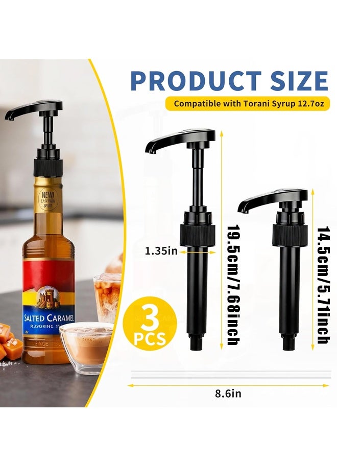3PCS Coffee Syrup Pump Dispenser for 350ml Bottle - Image 2