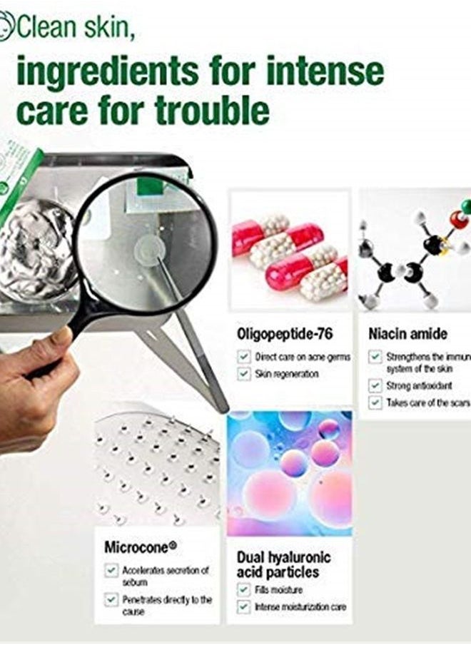 Acropass - [Acropass] Trouble Cure Plus (9 acne patches, 9 cleansing pads and 15 daycare patches) Instant Acne Pimple Patch with Dissolving Hyaluronic Acid Micro Structure - Image 1