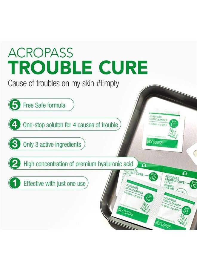 Acropass - [Acropass] Trouble Cure Plus (9 acne patches, 9 cleansing pads and 15 daycare patches) Instant Acne Pimple Patch with Dissolving Hyaluronic Acid Micro Structure - Image 1