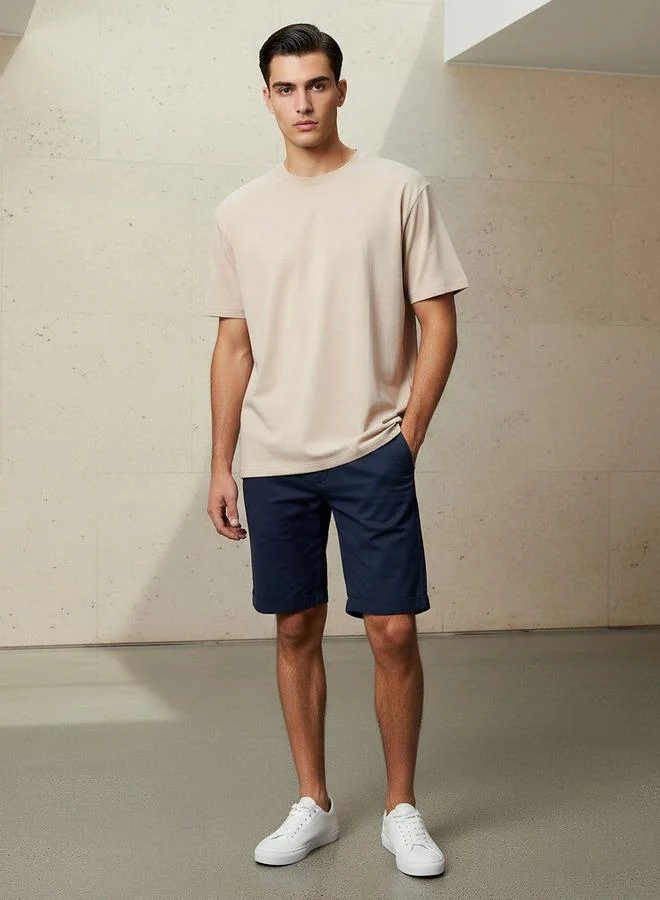 Splash FAV Basics Relaxed Fit Crew Neck Short Sleeves T-shirt