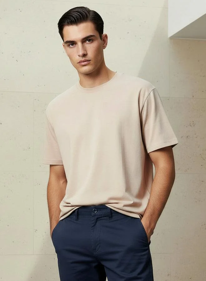 Splash FAV Basics Relaxed Fit Crew Neck Short Sleeves T-shirt