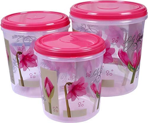 Ivanic Plastic Container Set 5 litres 7 litres 10 litres 3 Pieces Multicolor - Image 1