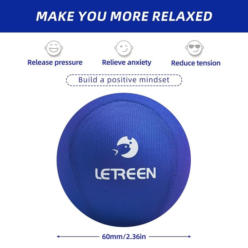 LETREEN Stress Ball, Tri-Density Stress Balls for Adults & Grip Strengthening, Squeeze Balls for Hand Therapy, Squishy Stress Ball, Hand Strengthener Ball, Hand Balls for Therapy - Image 2