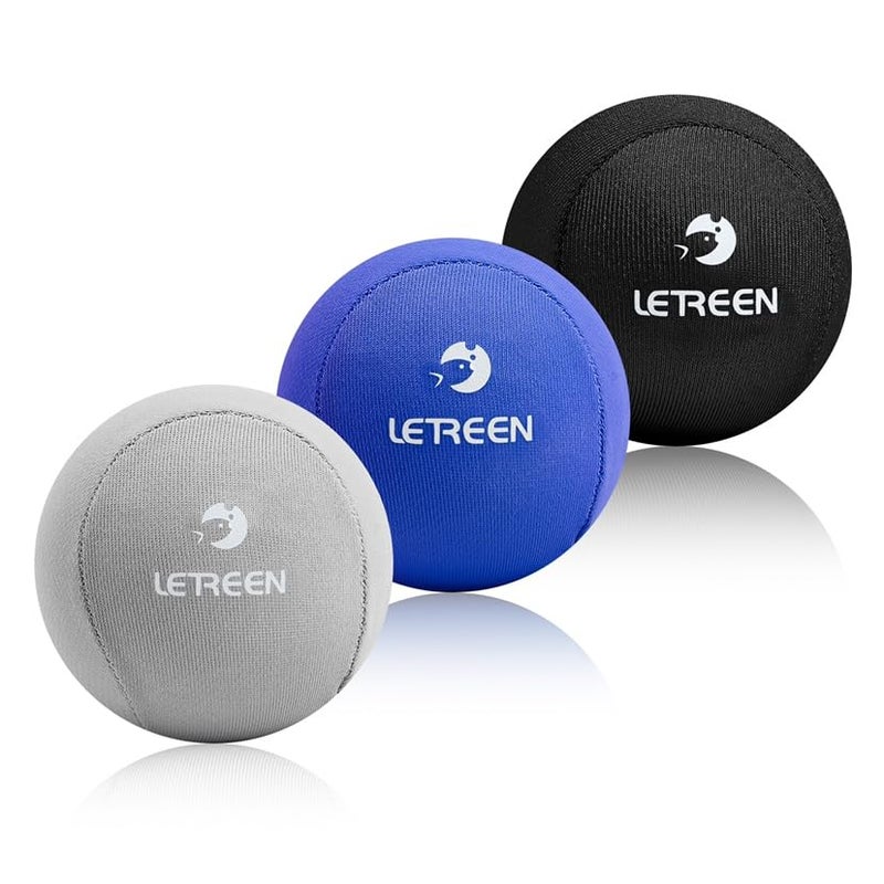 LETREEN Stress Ball, Tri-Density Stress Balls for Adults & Grip Strengthening, Squeeze Balls for Hand Therapy, Squishy Stress Ball, Hand Strengthener Ball, Hand Balls for Therapy - Image 1