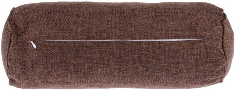 klarako Full Round Bolster Pillow Cushion for Massage Table  Linen Yoga Bolster, 15.7inch Long & 5.9 Dia.  Coffee - Image 5
