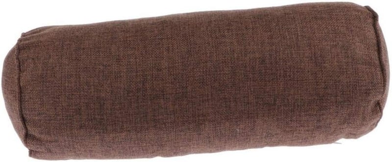 klarako Full Round Bolster Pillow Cushion for Massage Table  Linen Yoga Bolster, 15.7inch Long & 5.9 Dia.  Coffee - Image 4