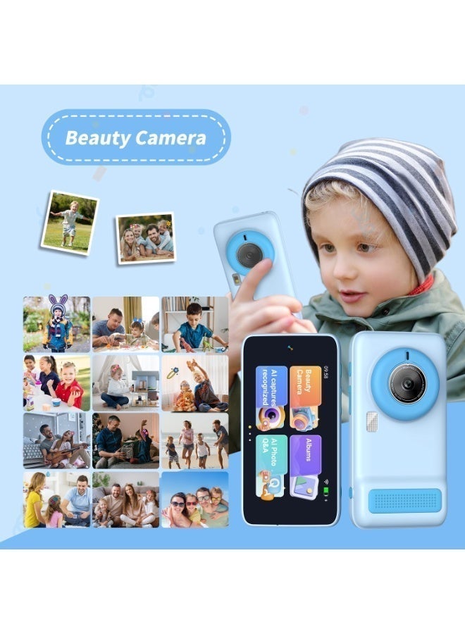 NEXORX Snap Buddy Kids AI Camera – Smart Digital Camera for Kids with AI Recognition, Photo-to-Text, Learning Games, Dual Camera, Fun Filters & Educational Features – Perfect Gift for Boys & Girls Blue - Image 5
