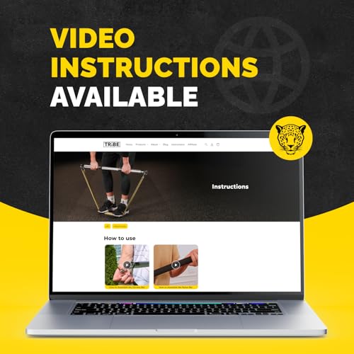 Tribe Lifting Heavy Duty Steel Resistance Band Bar - Portable Resistance Bar for Resistance Bands - Resistance Bar for Working Out - Dual Cable Machine Bar - Straight Bar Cable Attachment - Image 4