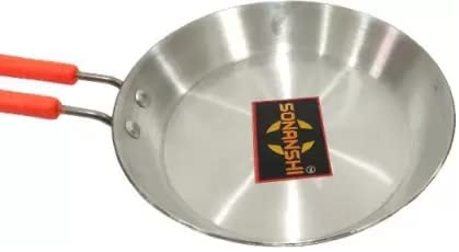 Sonanshi Sonanshi Aluminium Fry Pan Dal/Tadka with Stainless Steel Unbreakable Handle (9.5 Inch Dia)  - Image 1
