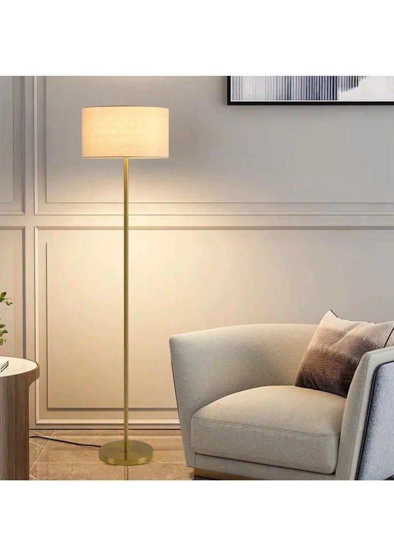 FUOE Modern Gold Floor Lamp with Remote & App Control, Stepless Dimming & Color Temperature, 12W LED, Marble Base, 160×38 cm, for Living Room, Bedroom, Office - Image 2