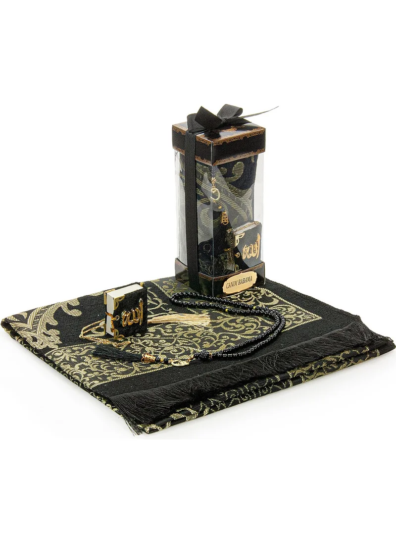 İhvan Online Special Prayer Beads Mini Quran Prayer Mat Set for Father's Day