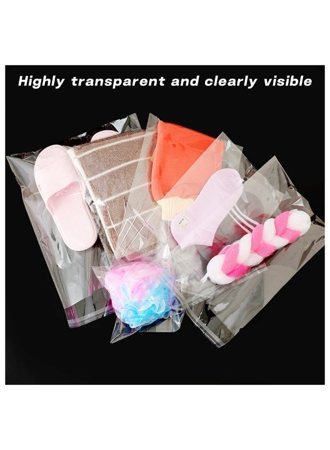 فلوفازو 200 كيس سيلوفان شفاف متعدد الاستخدامات وقابل لإعادة الإغلاق - مثالي للبسكويت والهدايا وتغليف المنتجات، بمقاسات 18×27 سم و8×12 سم - Image 3