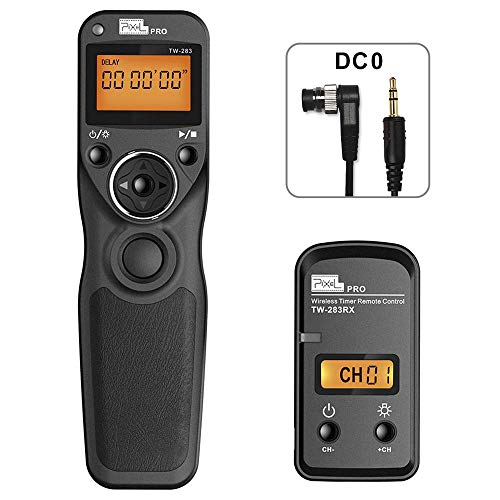Pixel Wireless Remote Shutter Release Cable Wired Timer Remote Control TW-283DC0 Compatible for Nikon D850 D810 D800 D700 D500 D300 D300s D200 D40s D800E D810A D1X D2H D3X D1 D2 D3 D3s D4 D5 D4s F5 F6 F100 - Image 1