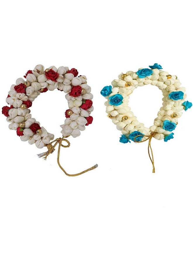 Arooman™ Hair Bun Mogra Flower Gajra Artificial Flower Gajra combo for Women Pack-02