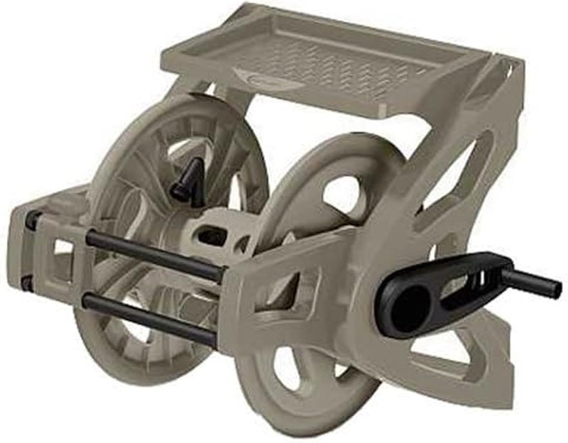 suncast Suncast WallMount Garden Hose Reel 175 ft 58 in Vinyl Water Hose Holder Light Taupe  - Image 1