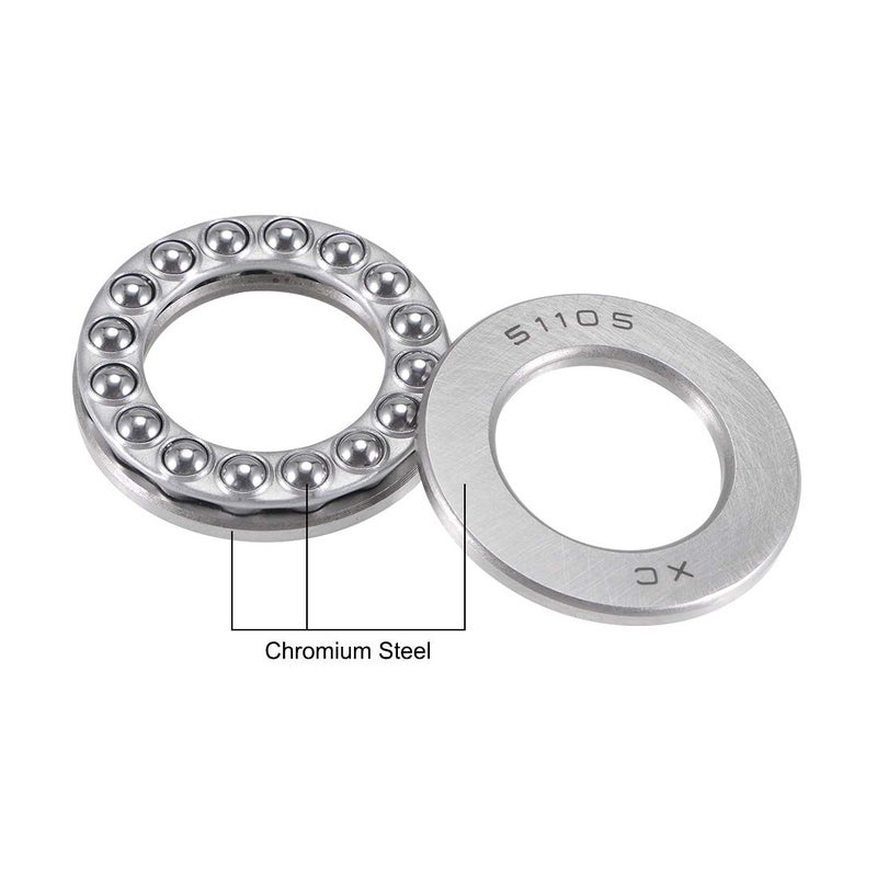 uxcell 51105 25mm x 42mm x 11mm Axial Ball Thrust Bearings - Image 2