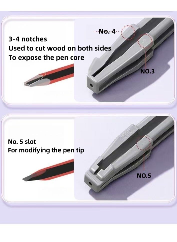 Beauenty Sharpening Tool Duckbill Sharpener For Eyebrow Pencil 4In1 Multifunctional Eyebrow Cosmetic Pencil Permanent Makeup Tool For Beginners  Professi - Image 4