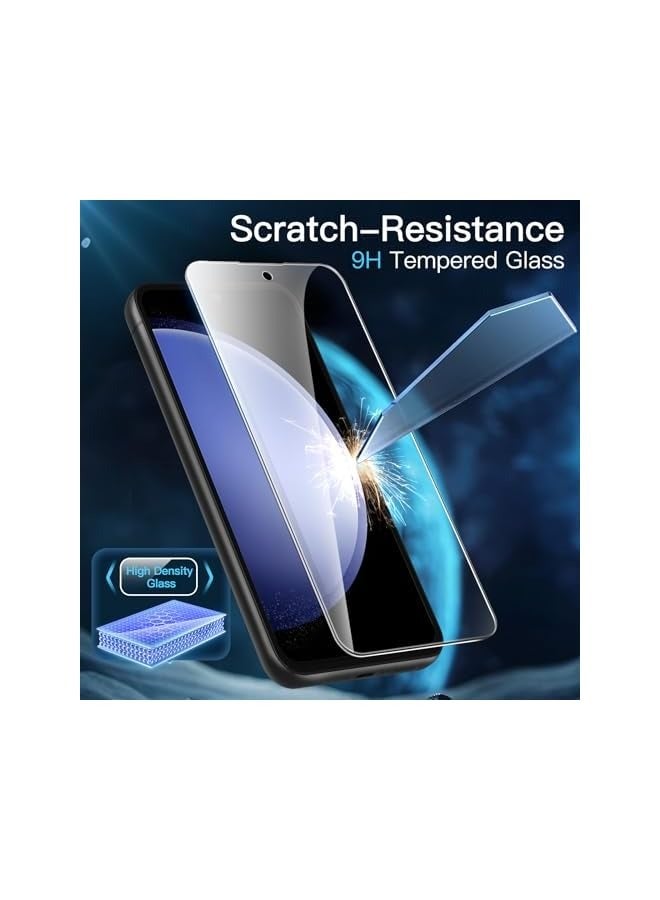 Jetech Screen Protector for Samsung Galaxy S23 FE 6.4-Inch, Fingerprint Compatible, Tempered Glass Film, HD Clear, 3-Pack - Image 3