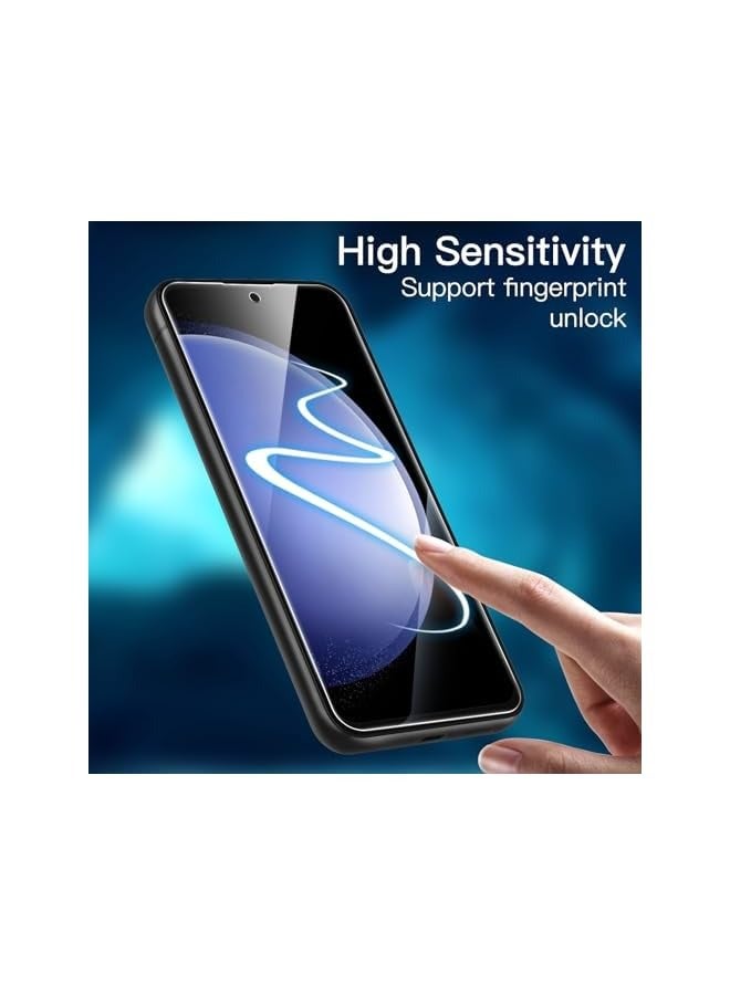 Jetech Screen Protector for Samsung Galaxy S23 FE 6.4-Inch, Fingerprint Compatible, Tempered Glass Film, HD Clear, 3-Pack - Image 4