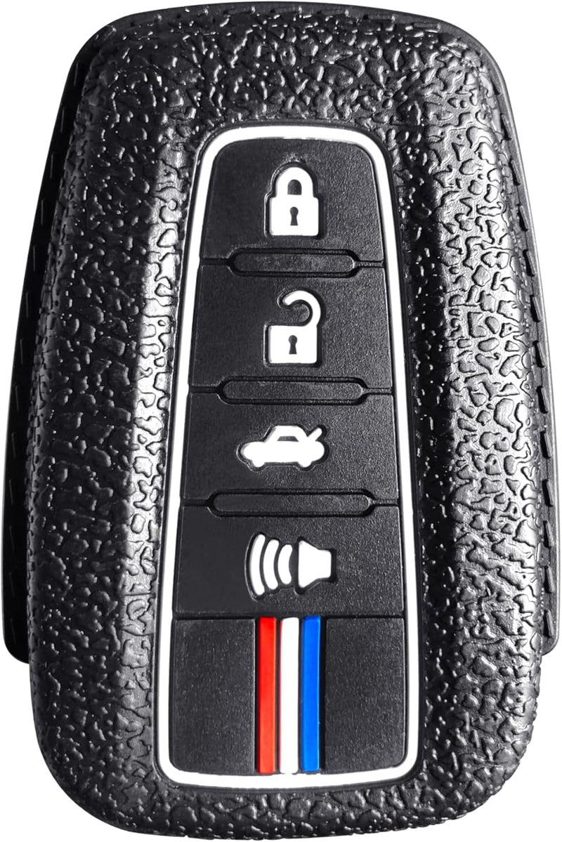 7Cylinder Silicone Key Fob Cover Compatible with Toyota - 2 Pcs for Various Models (4 Buttons - Old) - Image 1