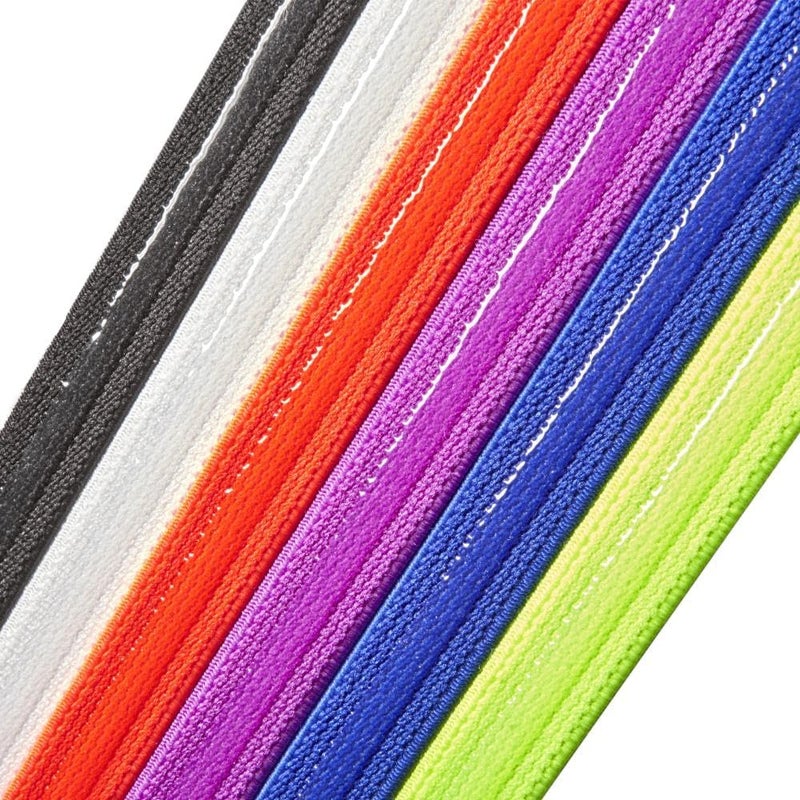 adidas Hairbands Set - Black, White, Red, Purple, Blue, Yellow - Image 4