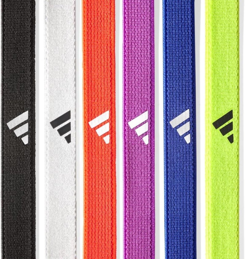 adidas Hairbands Set - Black, White, Red, Purple, Blue, Yellow - Image 5