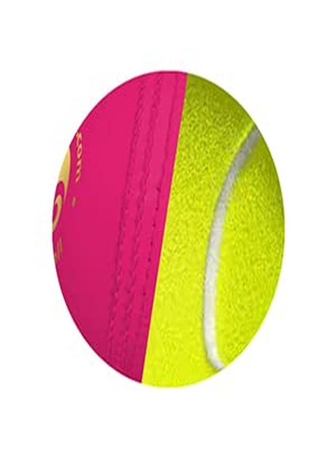 omtex Rubber Swing Ball Cricket(Pink & Green Pack Of 2) - Image 3