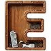ladenk 12 Inch Extra Large Wooden Kids Letter Piggy Bank Piggy Bank for Boys Girls Initial E Bank Alphabet Money Bank for Birthday - Image 2