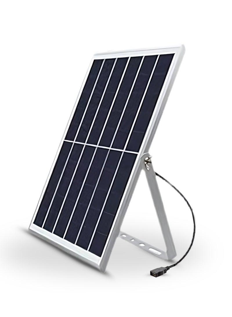 Generic Portable Solar Panel, 10W, Crystalline, with DC Port, for Powering Small Devices (Charging Cables Not Included)