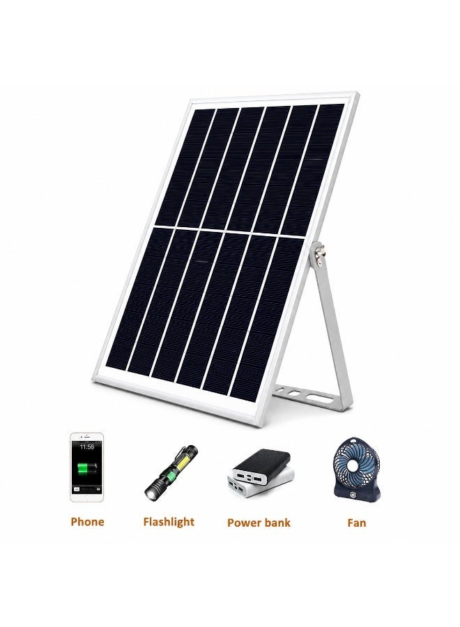 Portable Solar Panel, 10W, Crystalline, with USB Port, for Powering Small Devices (Charging Cables Not Included) - Image 2