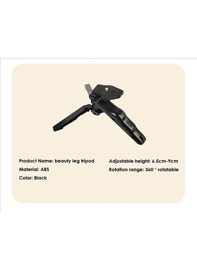 LED Fill Light Cell Phone Tripod Kit With Mic Mobile Phone Live Streaming Handheld Mini Portable Photography Live Fill Light,Smartphone Mini Microphone LED Kit Tripod Stand With Type-C+Lightning audio adapter cable