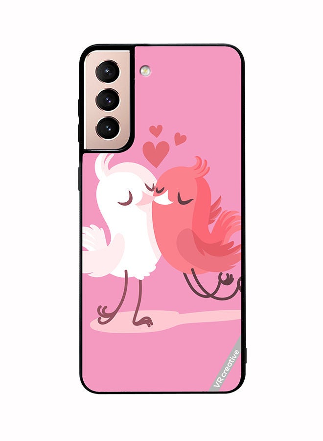 VR CREATIVE Protective Case Cover For Samsung Galaxy S21 Plus 5G Love Birds Design Multicolour - Image 1