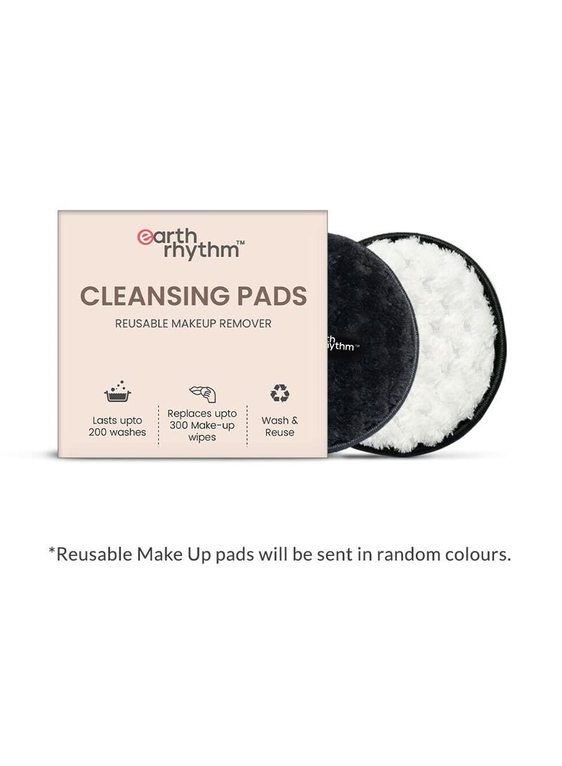 Earth Rhythm Earth Rhythm Reusable Makeup Remover Cleansing Pads Easily Removes Stubborn Face Eye Makeup Pack of 2 - Image 2
