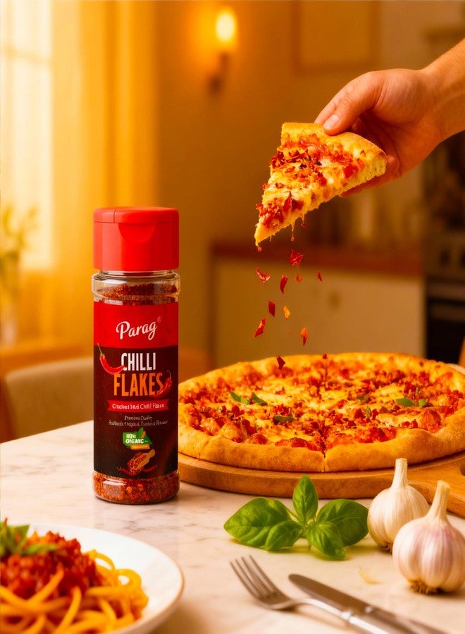 PARAG Red Chilli Flakes 60g | Pizza Chilli Flakes Seasoning | Crushed Red Pepper Flakes for Pizza Pasta Noodles | Pure Natural Spicy Seasoning | No Added Colours or Preservatives - Image 4