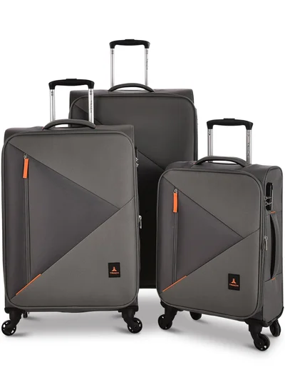 Track Track Luggage set 3 Pcs Soft Unisex Trolley Travel Bag with bright colors urban style  LG003/3P