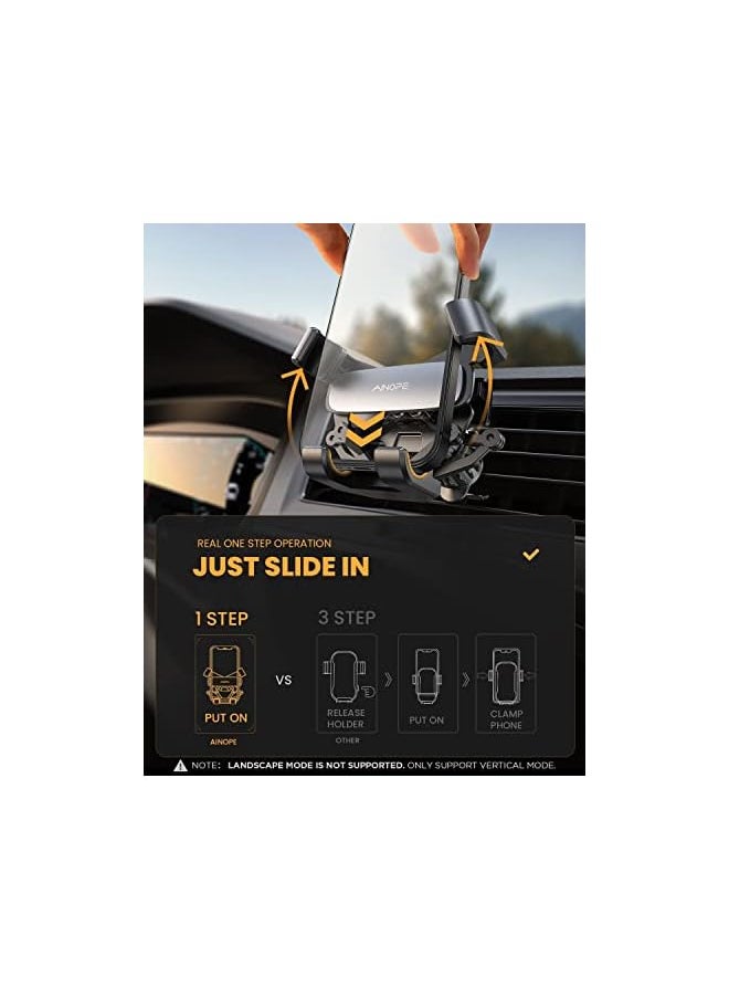 Ainope - Upgrade】AINOPE Gravity Magnetic Car Phone Holder, Mobile Holder for Car Mount Air Vent with Newest Air Vent Clip Auto Lock Hands Free Car Phone Holder Magnetic fits for iPhone 14& All Phones - Image 1
