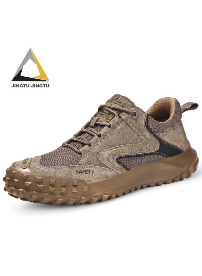 Jingtu Safety Shoes For Men, Breathable, Wear-Resistant, Steel Toe Cap, Puncture-Resistant, Comfortable, Protective Work Boots 3028-J Size 42 - Image 5