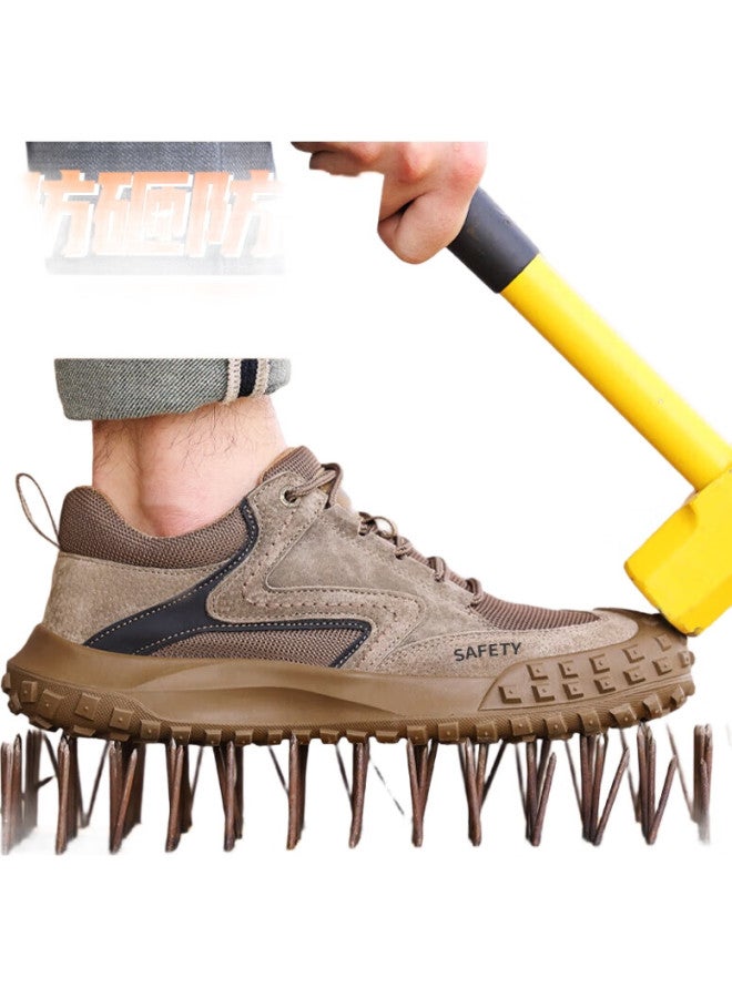 Jingtu Safety Shoes For Men, Breathable, Wear-Resistant, Steel Toe Cap, Puncture-Resistant, Comfortable, Protective Work Boots 3028-J Size 42 - Image 3