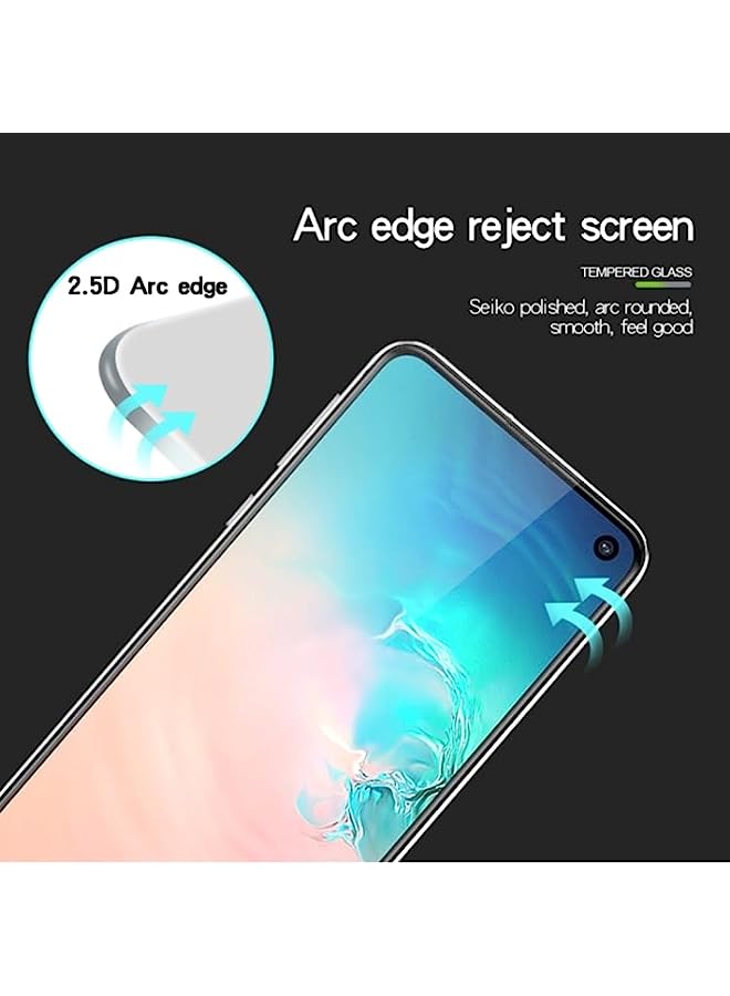 MOFI Tempered Glass Screen Protector Compatible MOFI 9H 2.5D Full Screen Tempered Glass Film for Galaxy S10 E Black - Image 2