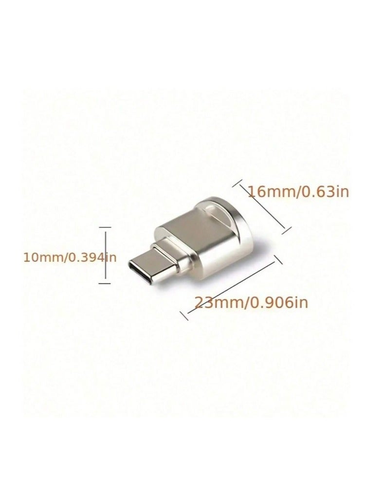 Type-C Micro SD/TF card reader for mobile and computer with keychain  - Image 3
