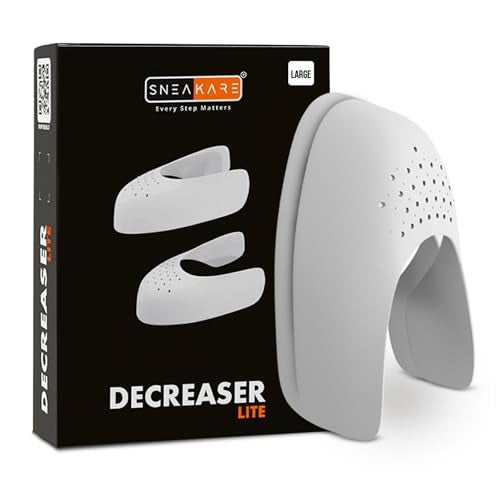 SNEAKARE DECREASER Lite Large Shoe Crease Protector for Men's Shoes - Shoe Crease Preventer for Sneakers - Anti Wrinkle Guard - (UK7 to UK12) - 1 Pair - Image 1