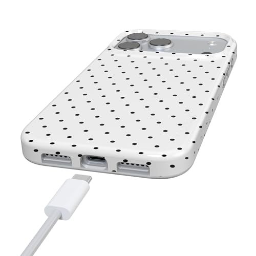 Casely iPhone 17 Pro Max Case | On the Dot | White Polka Dot | Compatible with MagSafe | Classic Ultra Slim Design - Image 5