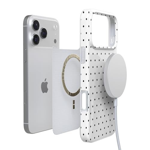 Casely iPhone 17 Pro Max Case | On the Dot | White Polka Dot | Compatible with MagSafe | Classic Ultra Slim Design - Image 4