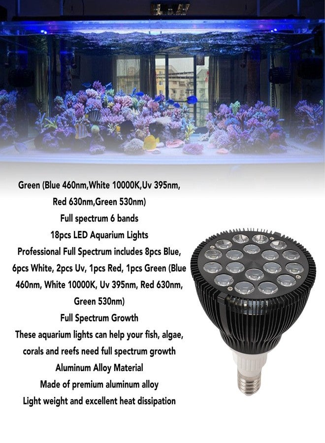 Dpofirs 18W Saltwater Aquarium Light, Refugium Light, Full Spectrum Aquarium Light LED Reef Lights for Marine Turtle - Image 3