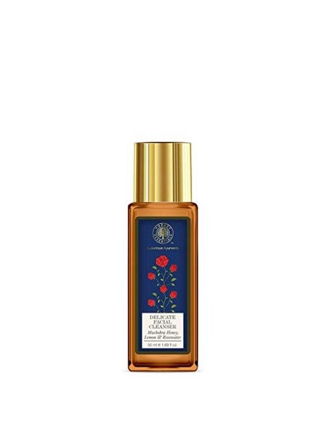 Forest Essentials - Delicate Facial Cleanser Saffron And Neem 50Ml And Travel Size Facial Cleanser Rosewater Honey Lemon 50Ml - Image 1