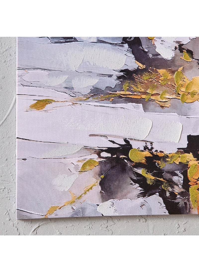 Home Box Walmer Abstract Print Hand Painted Framed Wall Art 50 x 70 x 1.8 cm  - Image 3