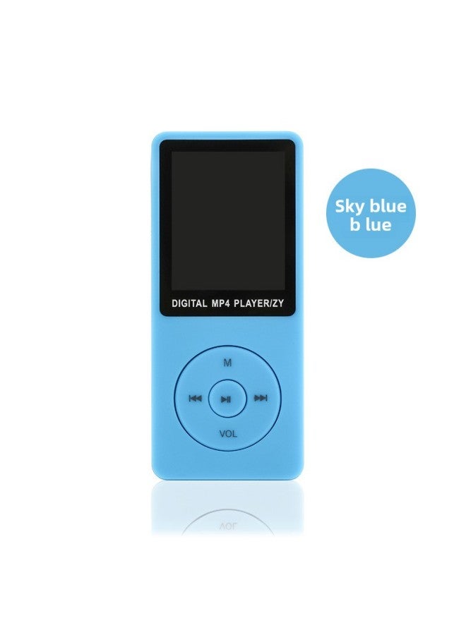 بطاقة MP4 المحمولة والمستمعة للطلاب مقاس 1.8 بوصة MP3 بلوتوث مع صوت خارجي مشغل موسيقى MP3 ZY418- لون الجسم: أزرق - سعة الذاكرة: بلوتوث إصدار بطاقة خارجية + كابل بيانات + كابل سماعة رأس + صندوق تغليف - Image 4