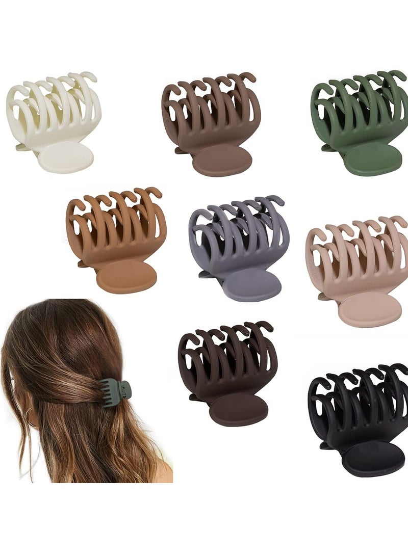 VIA 1.6" Matte Medium Double Row Teeth Hair Clips for Women - Strong Hold Jaw Clamps for Thin, Fine & Thick Hair - Image 1