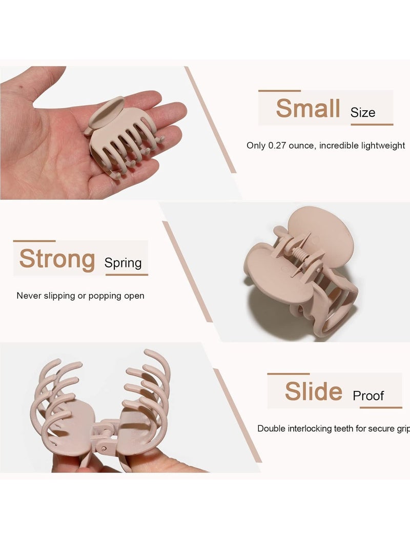 VIA 1.6" Matte Medium Double Row Teeth Hair Clips for Women - Strong Hold Jaw Clamps for Thin, Fine & Thick Hair - Image 4