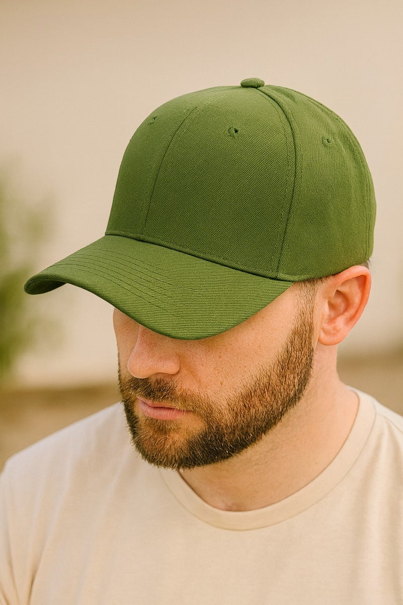 SARAOONT Classic Army Green Polyester Baseball Cap - Adjustable Unisex Dad Hat for Running, Workouts, and Outdoor Activities in All Seasons - Image 3